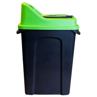 Бак для сортування сміття Planet Re-Cycler 70 л чорний - зелений (скло)