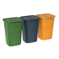 Набір сміттєвих баків для сортування сміття ECO 3